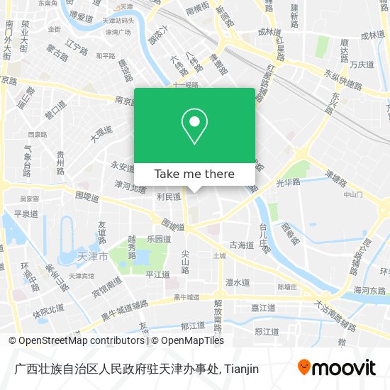 广西壮族自治区人民政府驻天津办事处 map