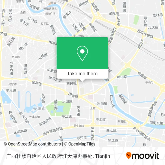 广西壮族自治区人民政府驻天津办事处 map