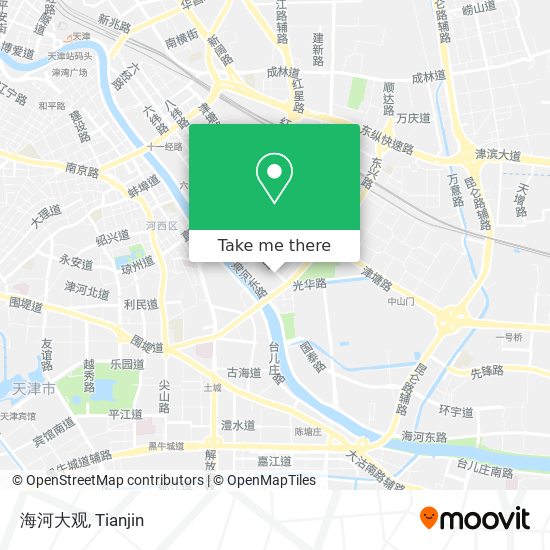 海河大观 map