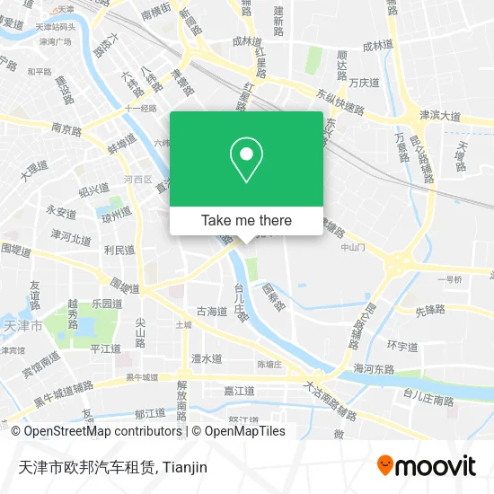 天津市欧邦汽车租赁 map