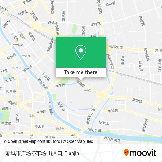 新城市广场停车场-出入口 map