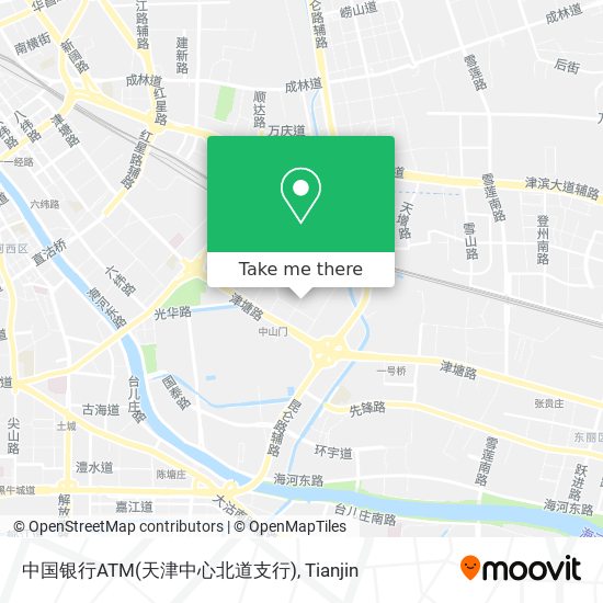 中国银行ATM(天津中心北道支行) map