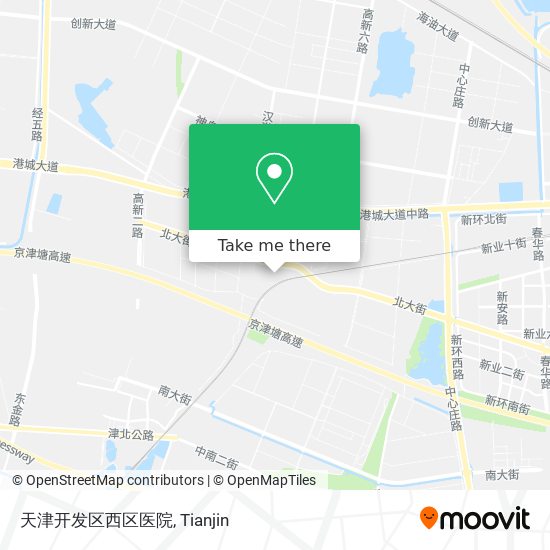 天津开发区西区医院 map