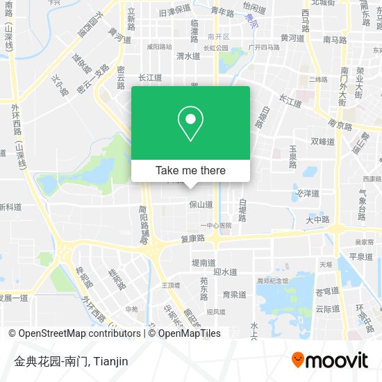 金典花园-南门 map