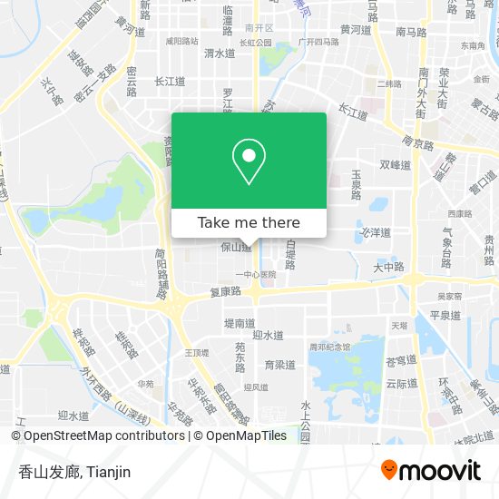 香山发廊 map