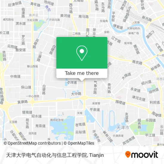 天津大学电气自动化与信息工程学院 map