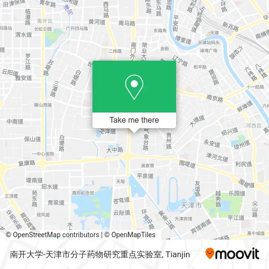 南开大学-天津市分子药物研究重点实验室 map