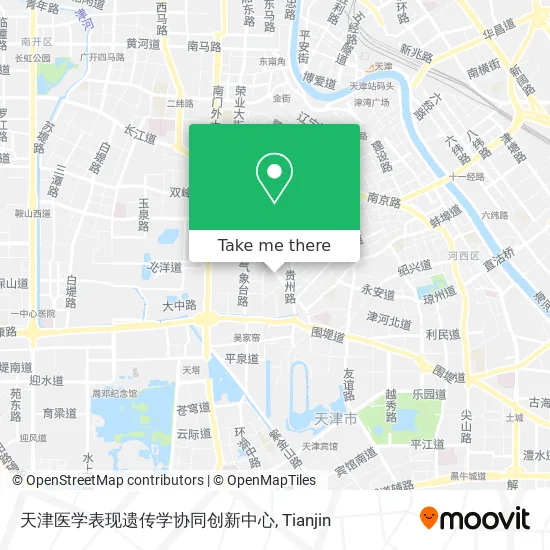 天津医学表现遗传学协同创新中心 map