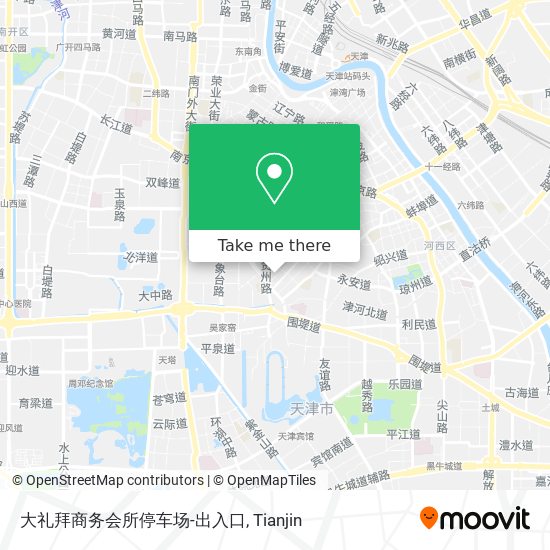 大礼拜商务会所停车场-出入口 map