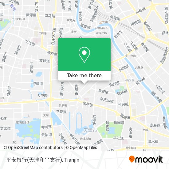 平安银行(天津和平支行) map