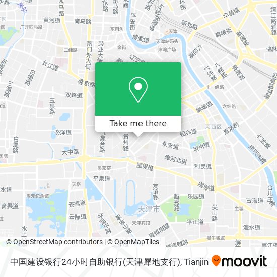 中国建设银行24小时自助银行(天津犀地支行) map
