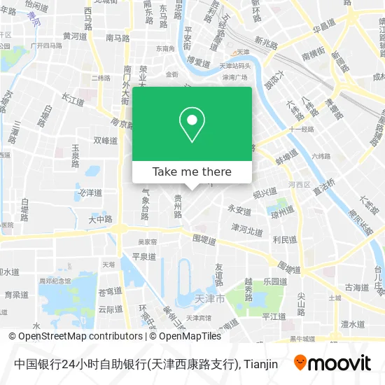 中国银行24小时自助银行(天津西康路支行) map