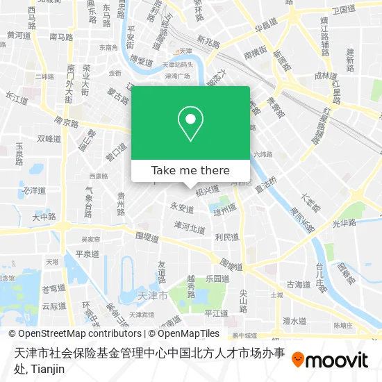 天津市社会保险基金管理中心中国北方人才市场办事处 map