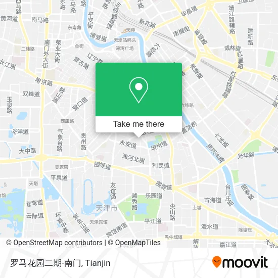 罗马花园二期-南门 map
