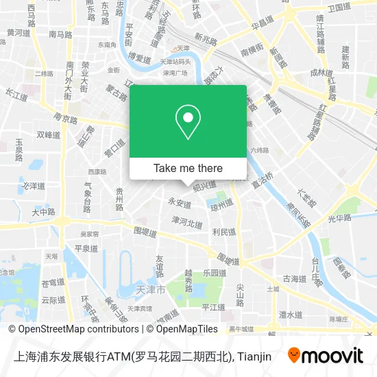 上海浦东发展银行ATM(罗马花园二期西北) map