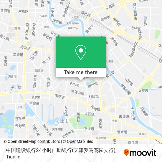 中国建设银行24小时自助银行(天津罗马花园支行) map