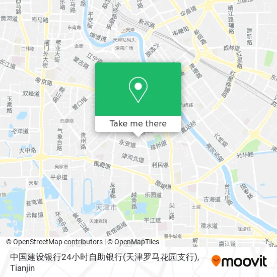 中国建设银行24小时自助银行(天津罗马花园支行) map
