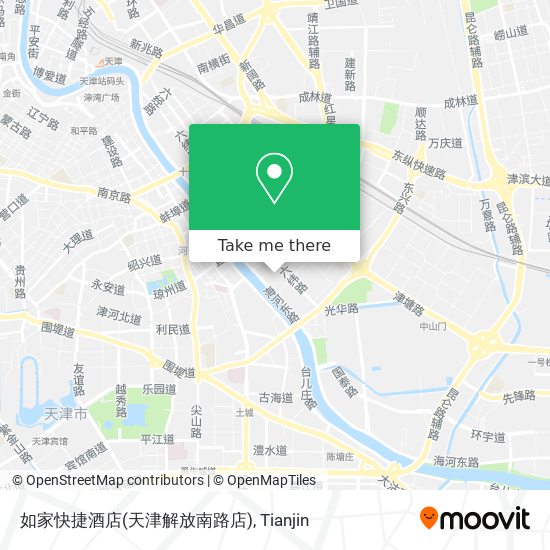 如家快捷酒店(天津解放南路店) map