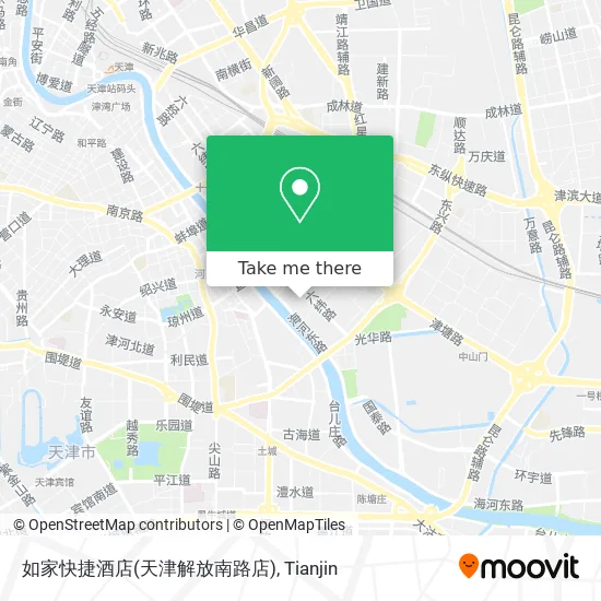 如家快捷酒店(天津解放南路店) map