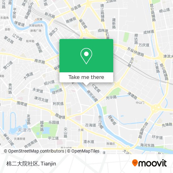 棉二大院社区 map