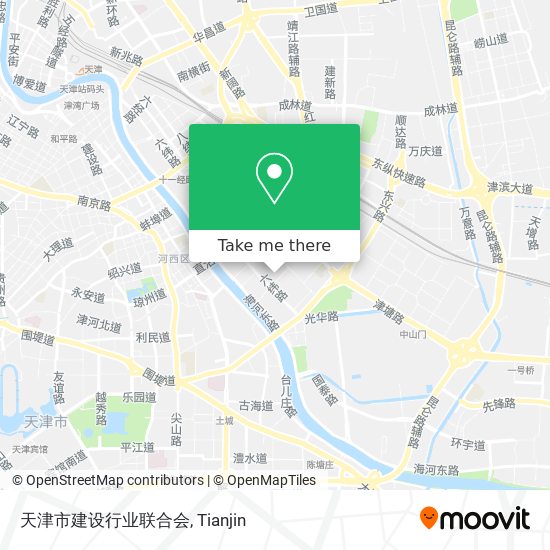 天津市建设行业联合会 map