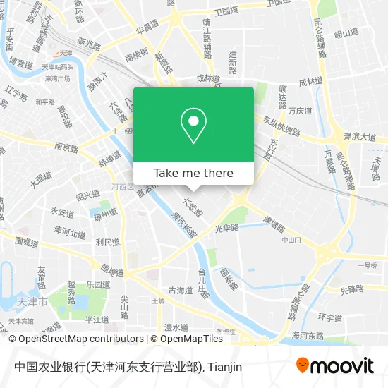 中国农业银行(天津河东支行营业部) map