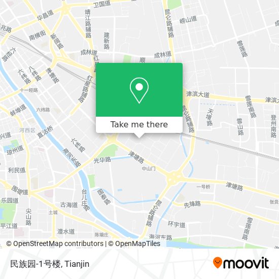 民族园-1号楼 map