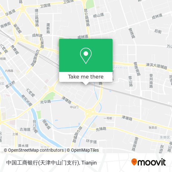 中国工商银行(天津中山门支行) map