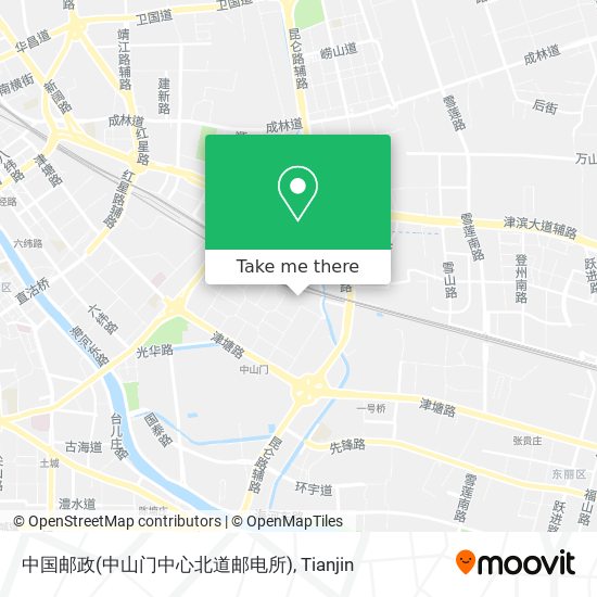 中国邮政(中山门中心北道邮电所) map