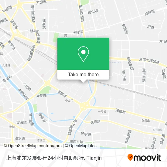 上海浦东发展银行24小时自助银行 map