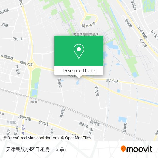 天津民航小区日租房 map