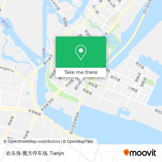 欢乐海-魔方停车场 map
