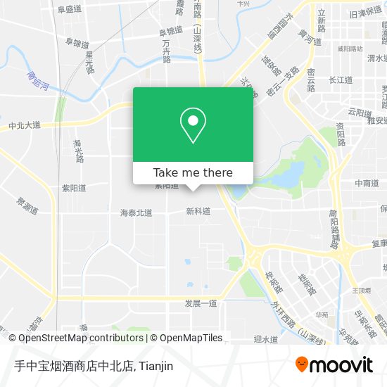 手中宝烟酒商店中北店 map