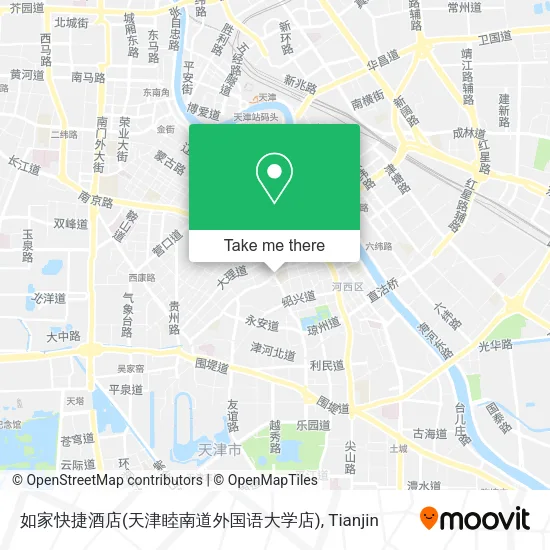 如家快捷酒店(天津睦南道外国语大学店) map
