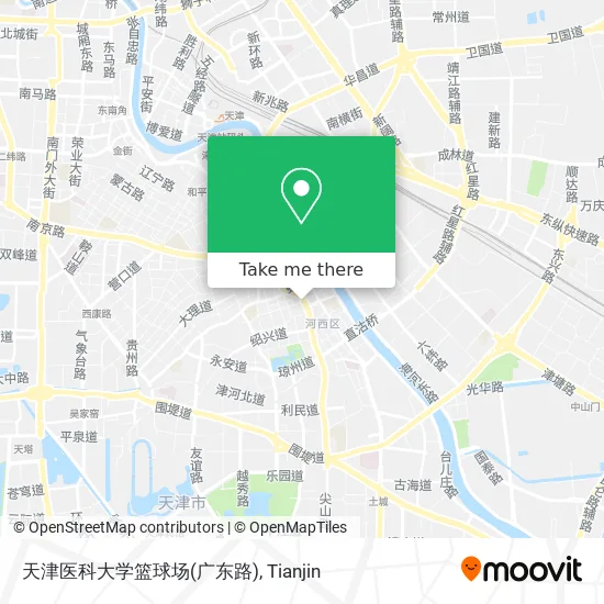 天津医科大学篮球场(广东路) map