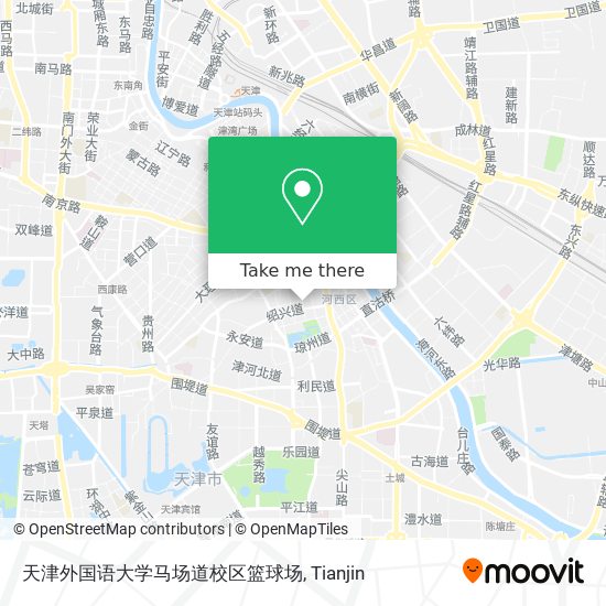 天津外国语大学马场道校区篮球场 map