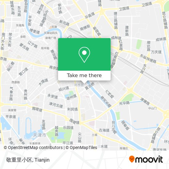 敬重里小区 map