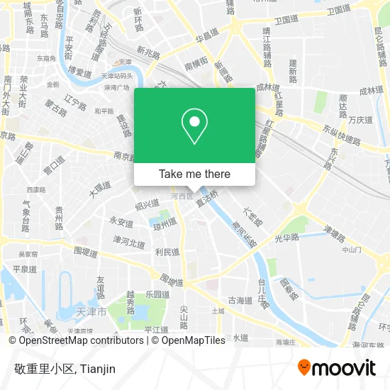 敬重里小区 map