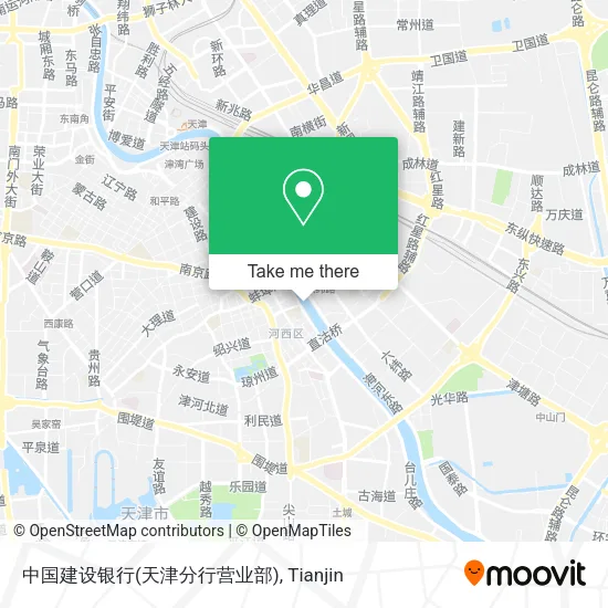 中国建设银行(天津分行营业部) map
