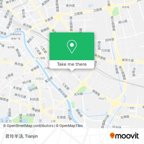 君玲羊汤 map