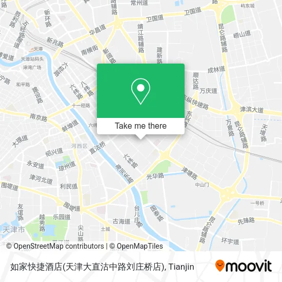 如家快捷酒店(天津大直沽中路刘庄桥店) map