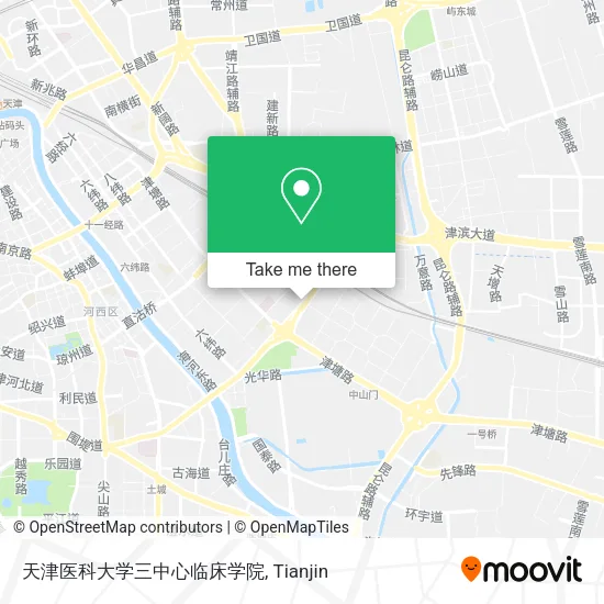 天津医科大学三中心临床学院 map