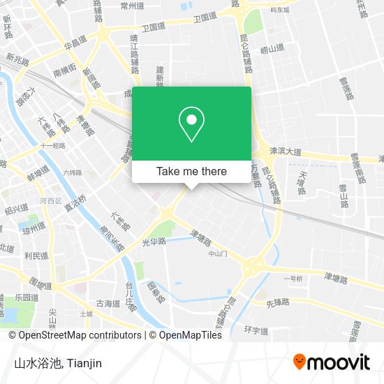 山水浴池 map
