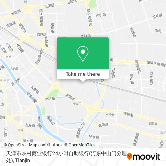 天津市农村商业银行24小时自助银行(河东中山门分理处) map