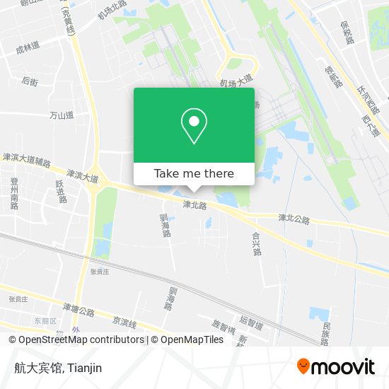 航大宾馆 map