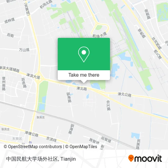 中国民航大学场外社区 map