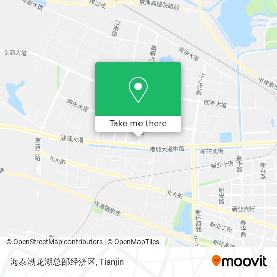 海泰渤龙湖总部经济区 map