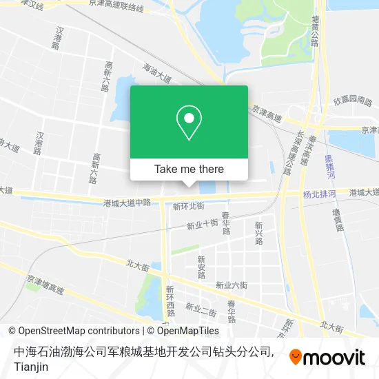 中海石油渤海公司军粮城基地开发公司钻头分公司 map