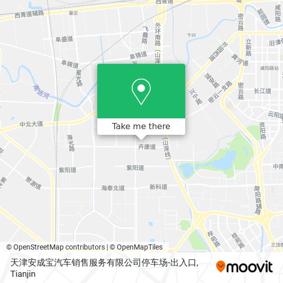 天津安成宝汽车销售服务有限公司停车场-出入口 map