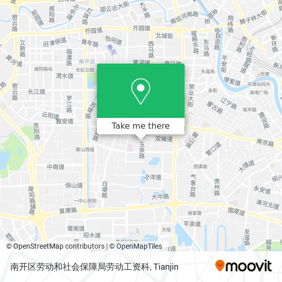 南开区劳动和社会保障局劳动工资科 map